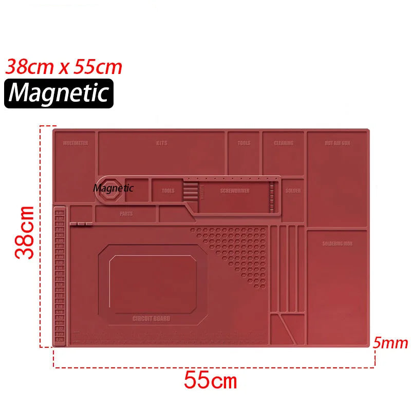 XMSJ Lötmatte Silikon - Hitzebeständig (500°C) Anti-statische Reparaturmatte für Elektronik - FUXL-Shopify
