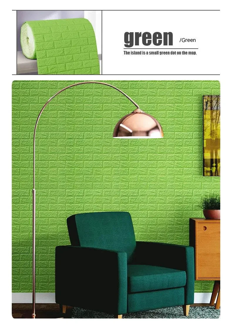 70 cm x 1/5/10 m 3D-Tapete, Dekoration, selbstklebend, antiker Schaumstoff, Ziegelstein-Tapete, Wohnzimmer, Schlafzimmer, wasserdichter 3D-Wandaufkleber