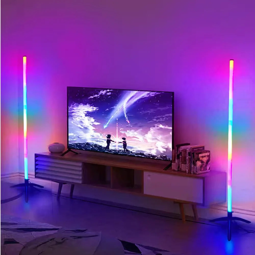 1PC RGB Stehleuchte RGB Ecke Stehleuchte Schlafzimmer Umgebungsbeleuchtung Skandinavischen Stil Farbwechsel Dimmbare Weiche Beleuchtung