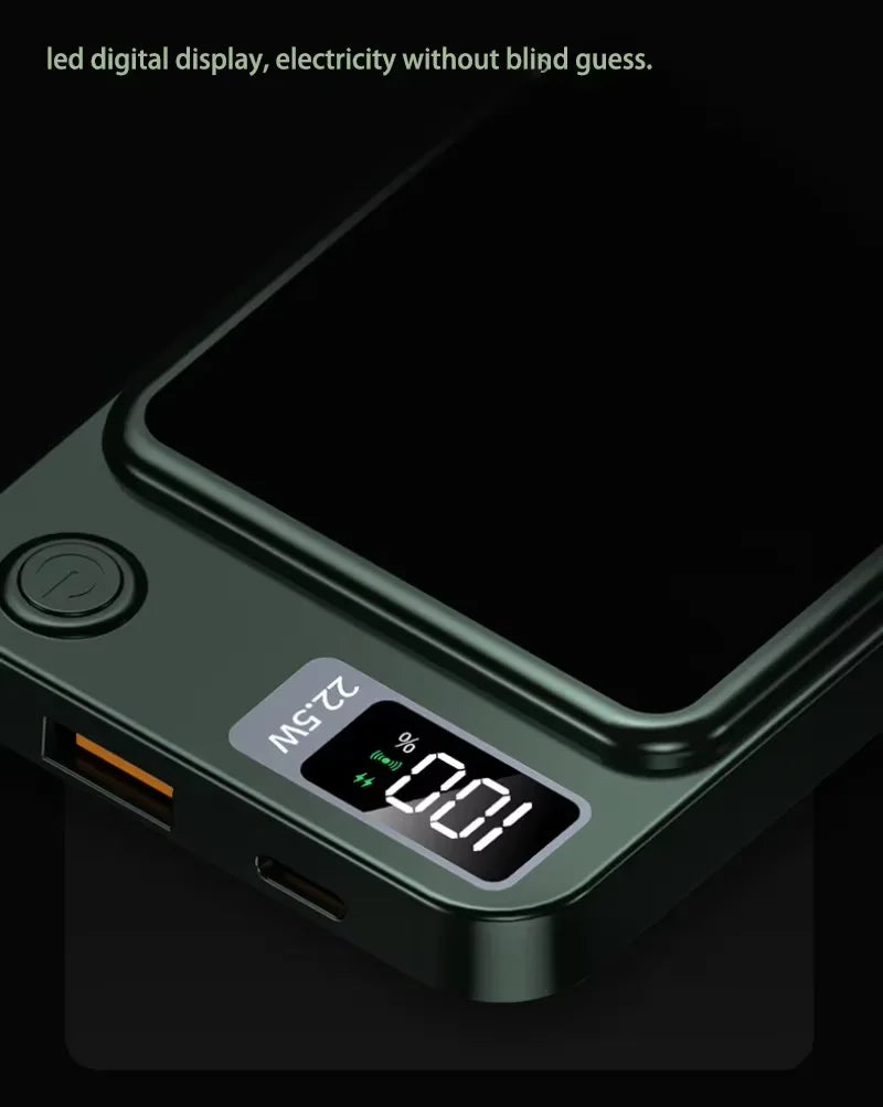 10000 mAh Drahtlose Magnetische Power Bank 22,5 W Schnelle Lade Tragbare Externe Batterie PowerBank Adapter Für iPhone Huawei Samsung