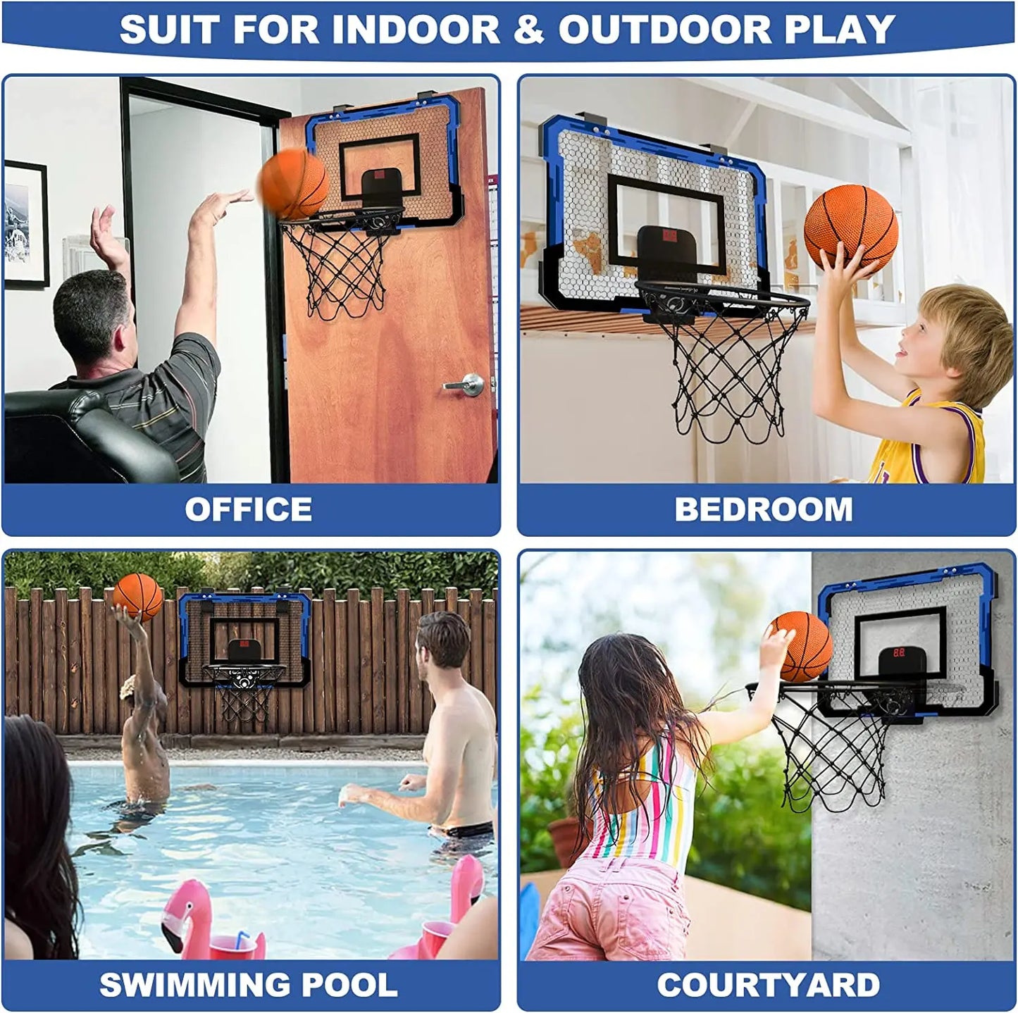 Ring Basketballkorb Wand-montiert Indoor Training Hause Kinder Basketball Spielzeug Mini Basketballkorb Set Für Kinder Spiele Im Freien