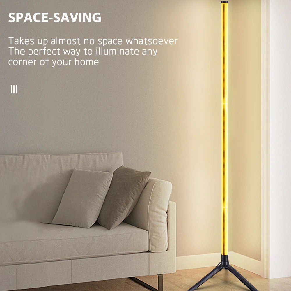 1PC RGB Stehleuchte RGB Ecke Stehleuchte Schlafzimmer Umgebungsbeleuchtung Skandinavischen Stil Farbwechsel Dimmbare Weiche Beleuchtung