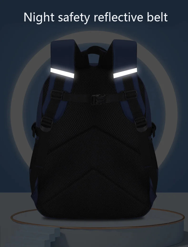Kinder-Rucksack – Schulranzen für Jungen mit Astronauten-Motiv, wasserdichter Grundschulrucksack, Büchertasche, Mochila Infantil