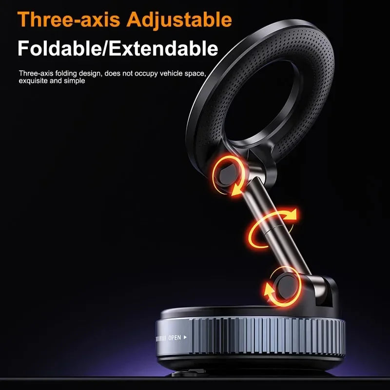 FUXL für Magsafe Autotelefonhalter 360° ° Intelligente Vakuumadsorption Telefonhalterung Autohalterung Windschutzscheibe Magnetischer stabiler Halter