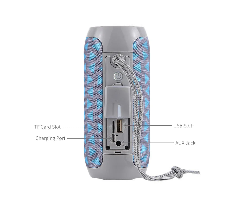 Bluetooth-Lautsprecher T&G TG117 Tragbare TWS-Soundbox Wasserdichter Lautsprecher Outdoor-Stereo-Surround-Lautsprecher unterstützen TF FM-Radio