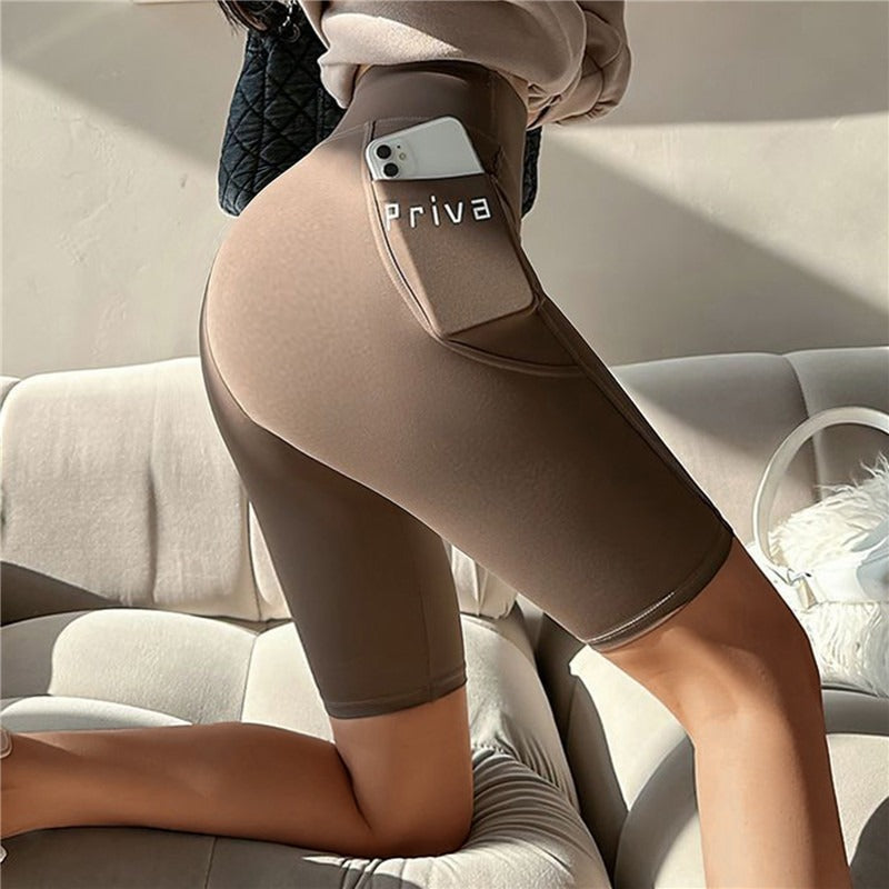 Frauen Yoga Sport Shorts Hohe Taille Fitness Shorts Casual Streetwear Kurze Hosen Weibliche Enge Shorts Für Damen Workout Hosen