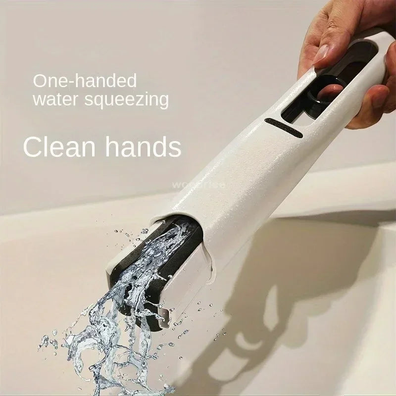 Schwamm Stroh Reinigung Kleine Reiniger Mini Mopp Leistungsstarke Squeeze Falten Hause Selbst-quetschen Boden Waschen Mops Saubere Werkzeuge