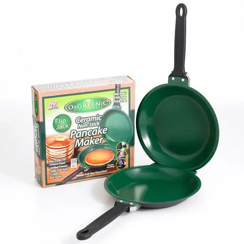 Doppelseitige Anti-Haft Pfanne – Klappbar für Pancakes & Eier