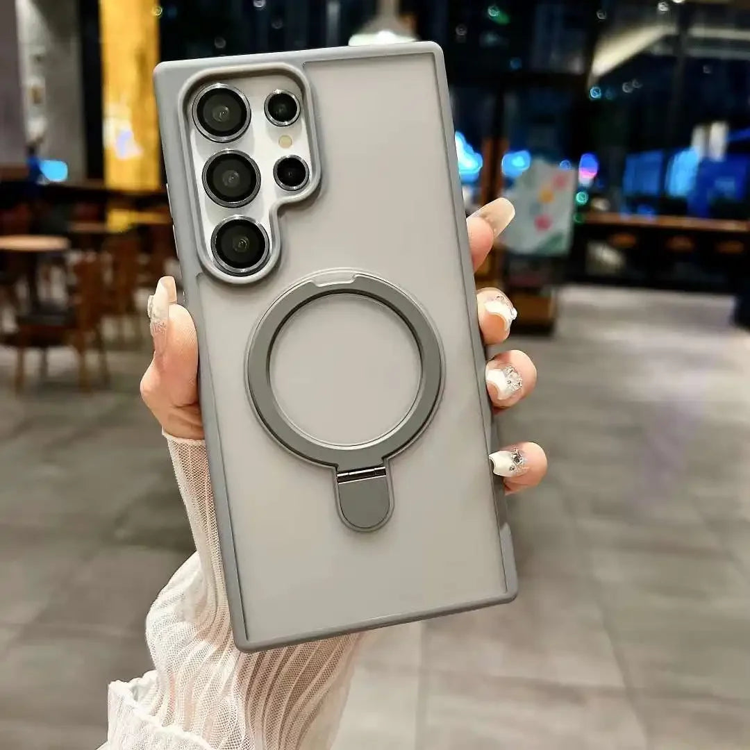 Magnetische Metal Ring Stand Hülle für Samsung Galaxy S25 - FUXL-Shopify