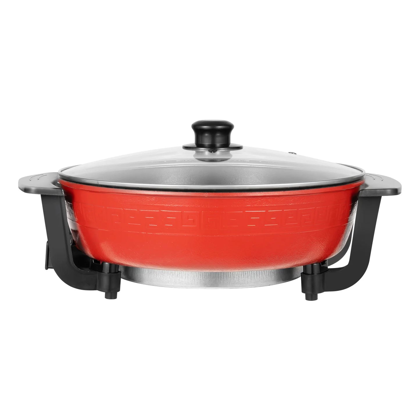 6L Haushalts-Hot Pot 1360 W 220 V elektrischer Kochtopf Bratpfanne Eintopftopf 2 Fächer Antihaft-Hotpot Temperatur einstellbar