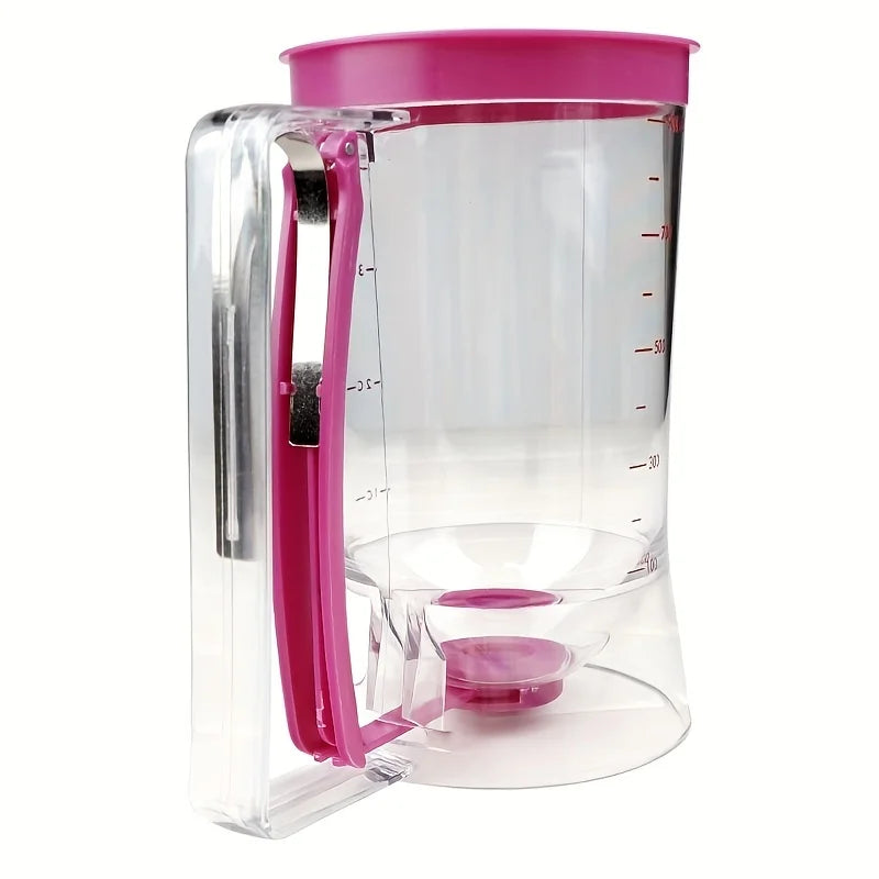 900ml Teigspender (1 Stück) – Mit Messskala & Auslauf – Ideal für Pfannkuchen, Cupcakes & Kekse – Spülmaschinengeeignet - FUXL-Shopify