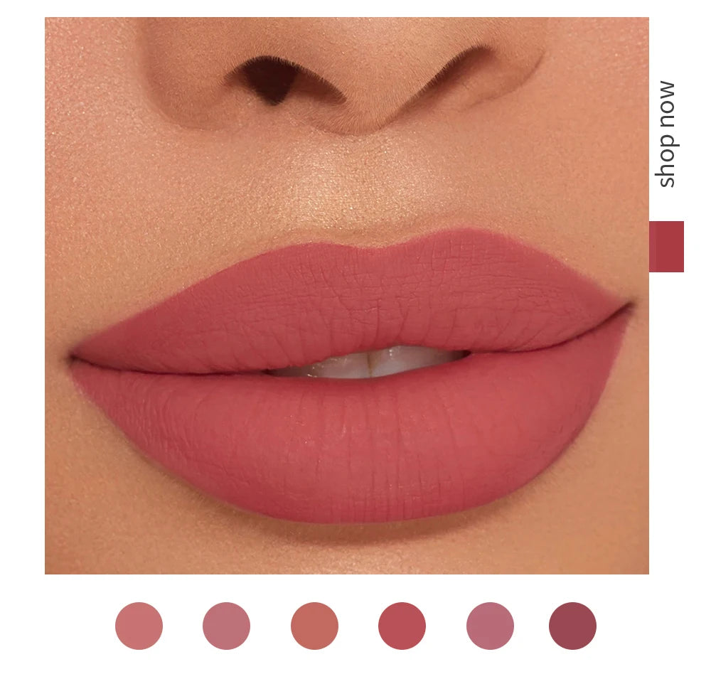 HANDAIYAN 6er Set Flüssig-Lippenstift – Langanhaltender Matt Lipgloss, Nicht Abfärbend – Geschenkbox