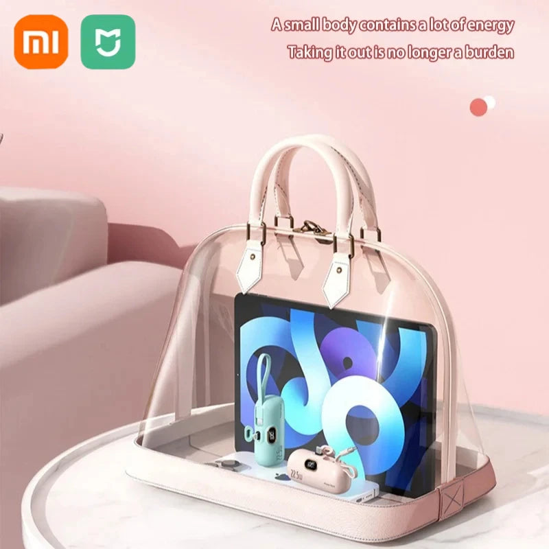 Xiaomi Mini Praktische mobile Powerbank 30000 mAh Tragbares Schnellladen geeignet für iPhone 16 15 14 Samsung Externer Akku