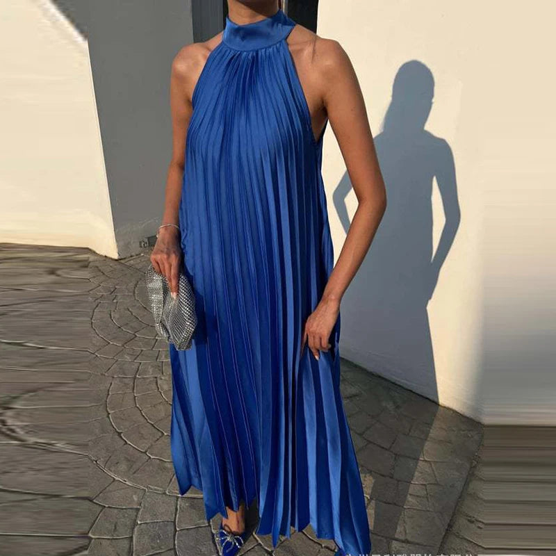Neue 2025, Elegante Feste Schaukel Lose Party Kleid Frühling Weibliche Halter Schlank Bankett Langes Kleid Frauen Sexy Off Schulter Gala Kleid