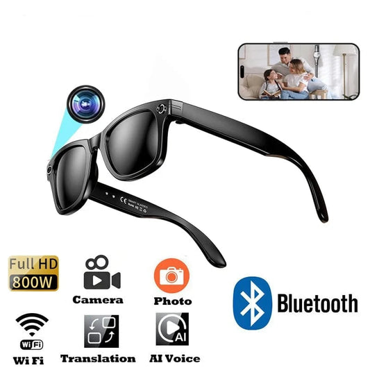 Neue 800 W Pixel Smart Brille mit AI Kamera Mikrokamera Fotografie Videoaufzeichnung Sprachanruf Übersetzung Gradient Sonnenbrille – Produktansicht