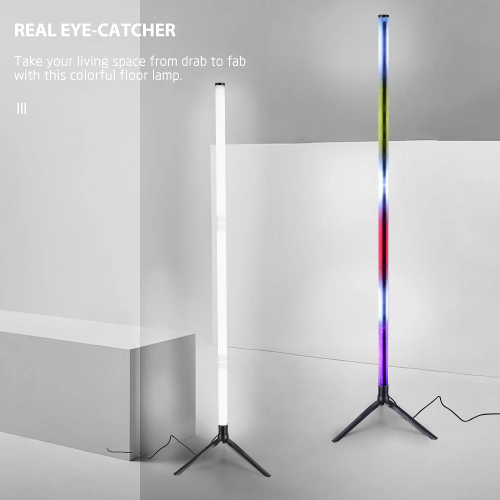 1PC RGB Stehleuchte RGB Ecke Stehleuchte Schlafzimmer Umgebungsbeleuchtung Skandinavischen Stil Farbwechsel Dimmbare Weiche Beleuchtung