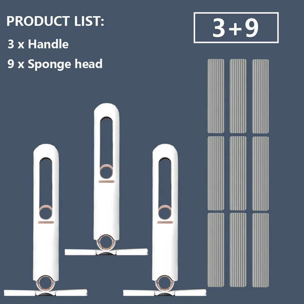 8/24Pcs Mini Squeeze Mop Mini Mopp Schreibtisch Küche Auto Sauber Werkzeuge Mops mit Selbst-quetschen Falten hause Reinigung Boden Waschen Mops - FUXL-Shopify