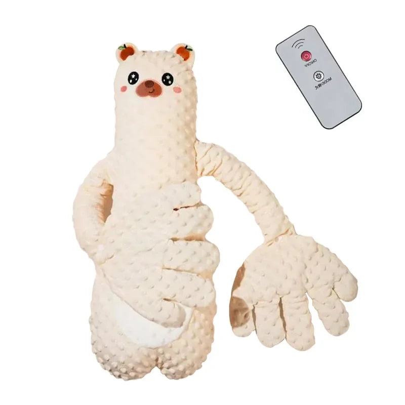 Baby-Schlafkissen mit beruhigender Palmen-Fernbedienung, elektrisches Baby-Handkissen, beruhigende Puppe, Palmenkissen für Kleinkinder