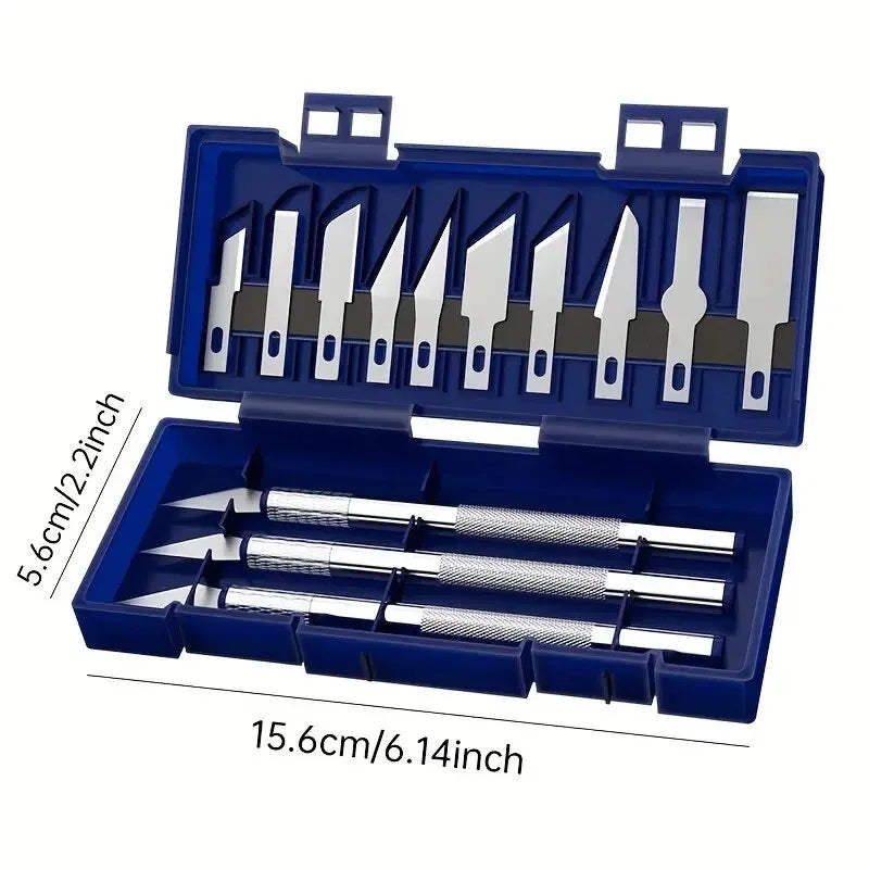 FUXL 13-teiliges Metall Gravierwerkzeug Set – Präzisions-Messer, Stichel & Schneidwerkzeuge für DIY, Papierschnitte, Reparaturen & Handgravur - FUXL-Shopify