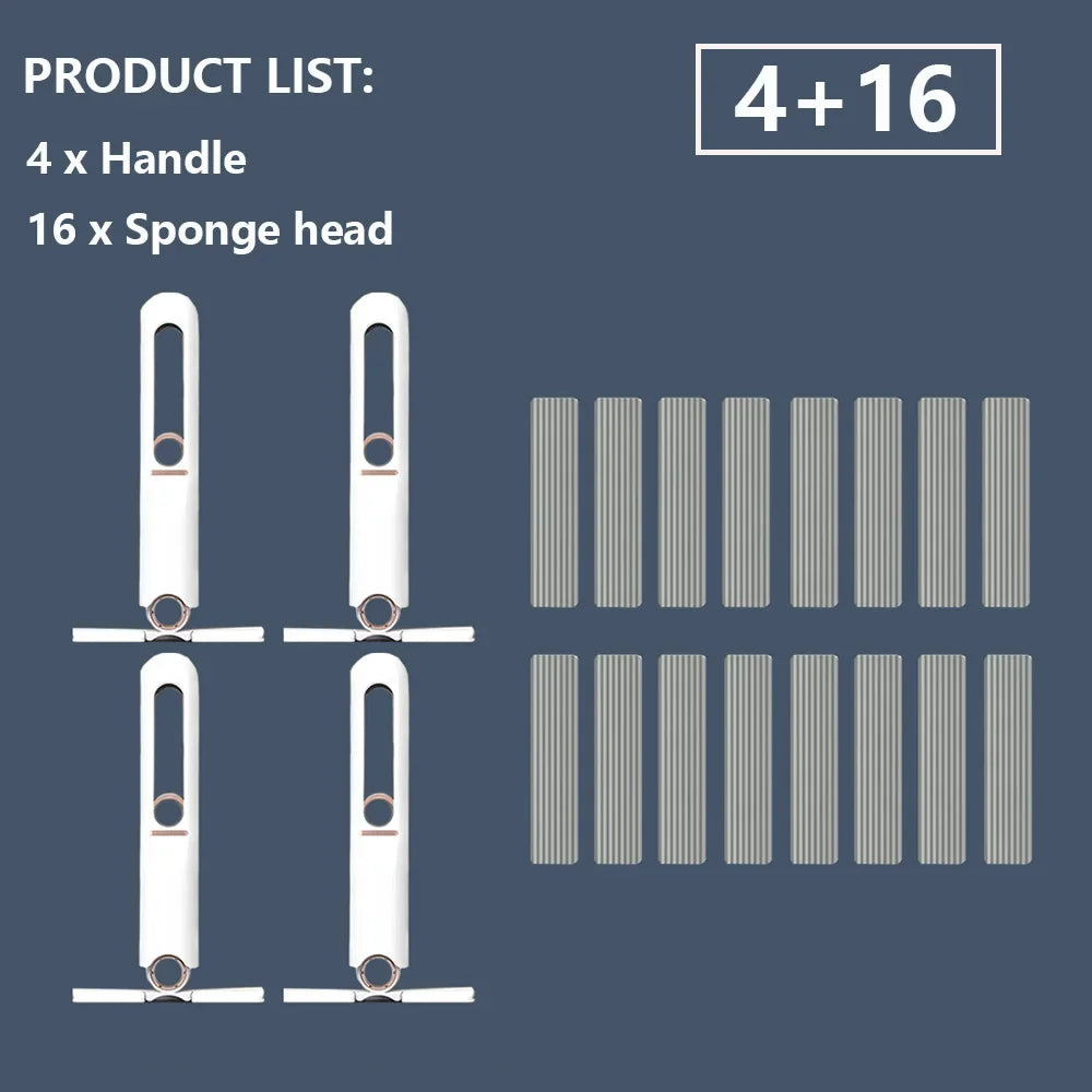 8/24Pcs Mini Squeeze Mop Mini Mopp Schreibtisch Küche Auto Sauber Werkzeuge Mops mit Selbst-quetschen Falten hause Reinigung Boden Waschen Mops