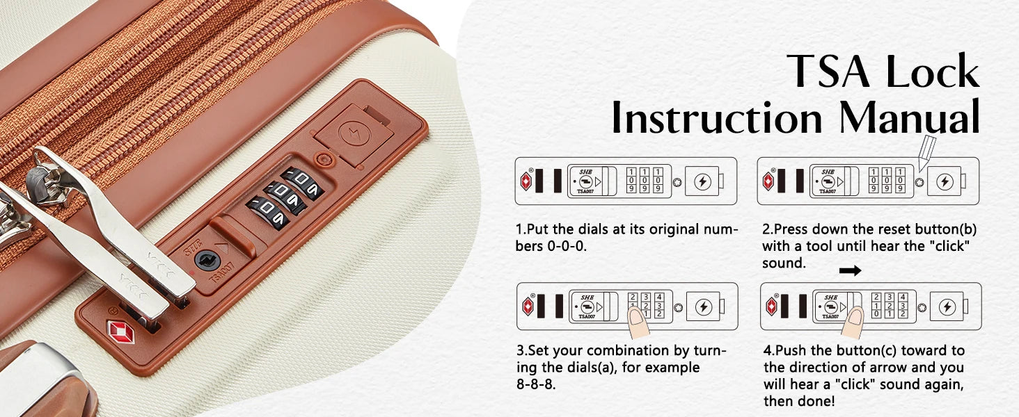 imiomo Erweiterbares Handgepäck-Koffer-Set mit Reisetasche, Getränkehalter, TSA-Schloss, Spinner-Räder, leicht und langlebig - FUXL-Shopify