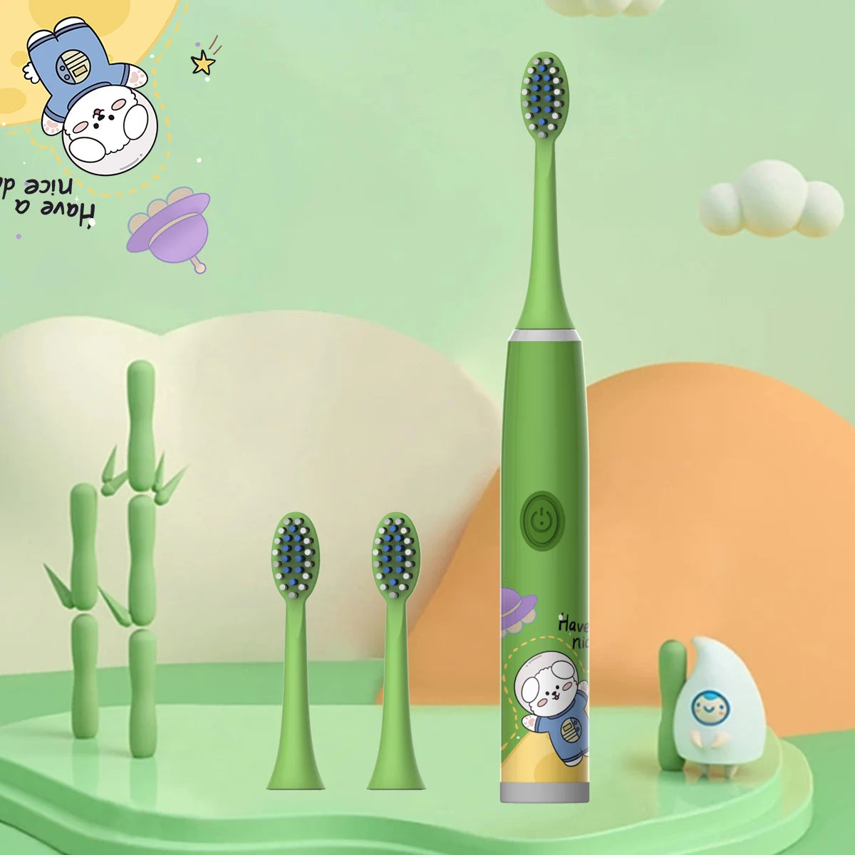 Kinder-Reinigungs bürste für weiches Haar (Batterie nicht einges ch lossen) - FUXL-Shopify