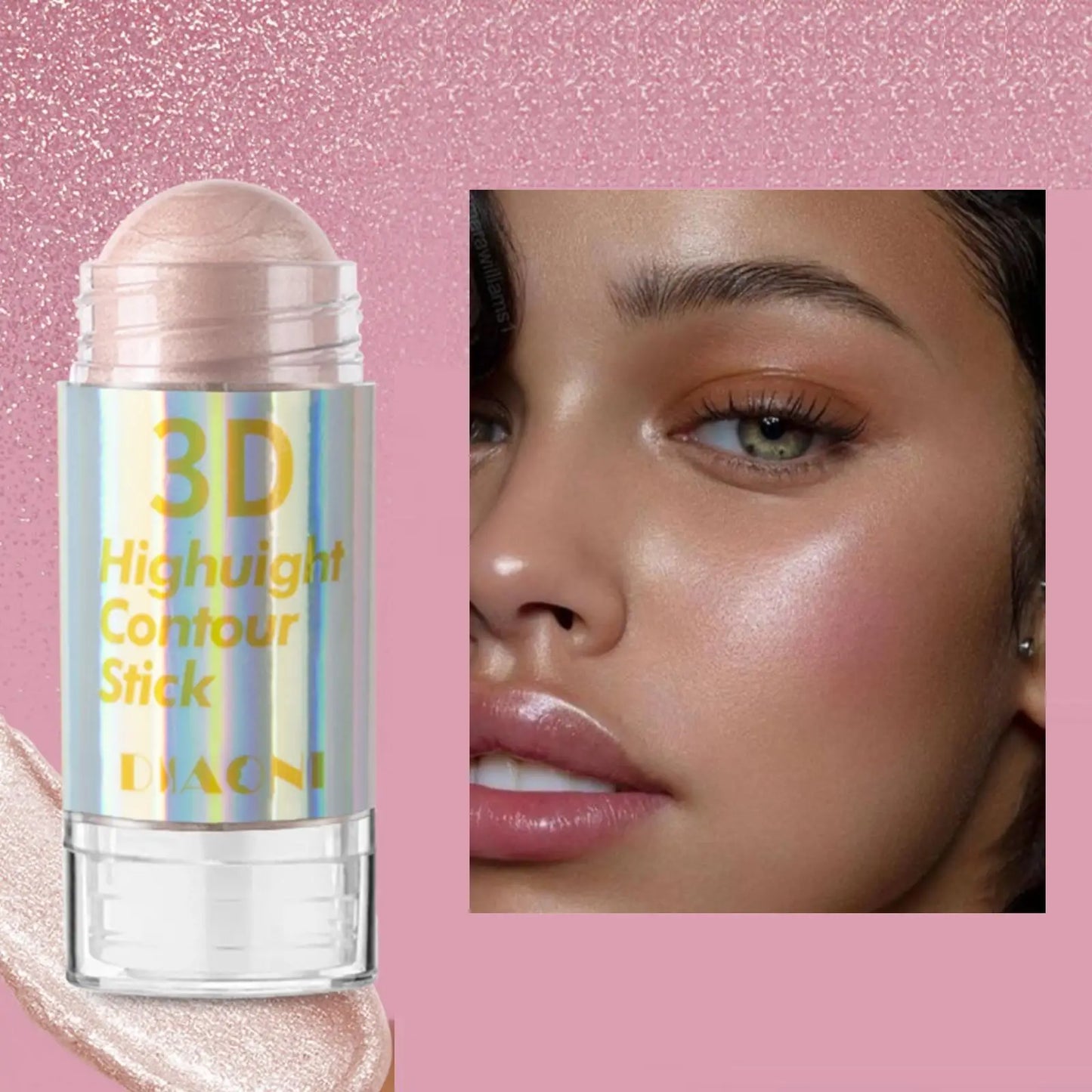 6 farben 3D Gesicht Erhellen Highlighter Bar Kosmetische Gesicht Kontur Bronzer Schimmer Highlighter Stick Concealer Creme Make-Up-tool
