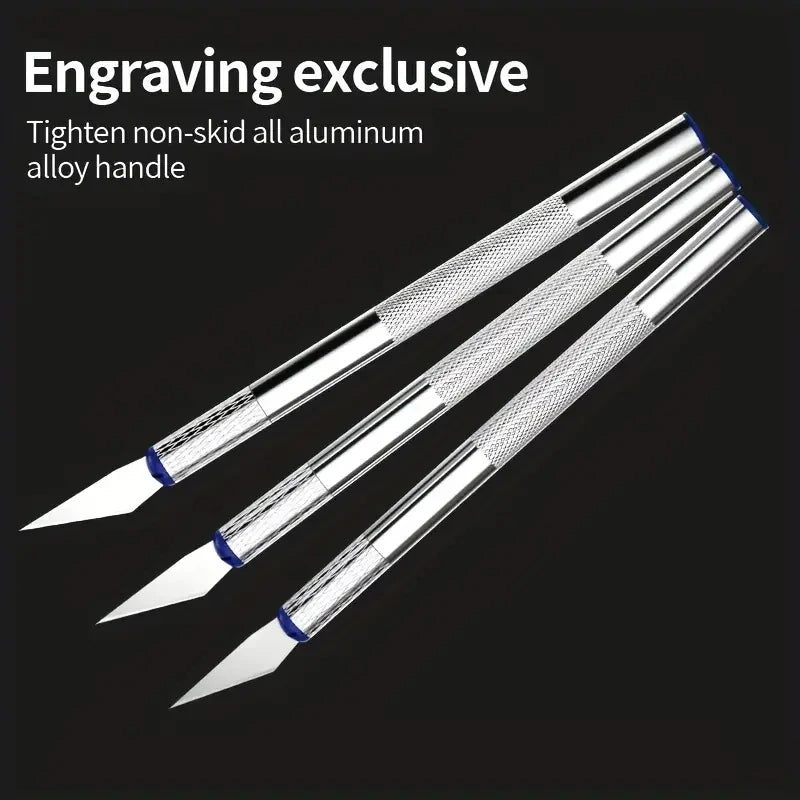 FUXL 13-teiliges Metall Gravierwerkzeug Set – Präzisions-Messer, Stichel & Schneidwerkzeuge für DIY, Papierschnitte, Reparaturen & Handgravur - FUXL-Shopify