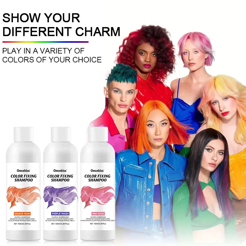 Farbglanz-Shampoo – Unsichtbare Pflege für semi-permanente Colorationen, schützt Kopfhaut & fixiert die Farbe mit reichhaltigem Schaum