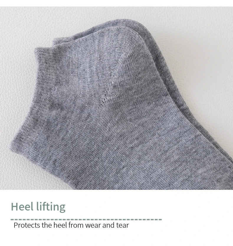 5 Pairs of Women's/men's Boat Socks Invisible Low Cut Anti Slip Summer No Show Ankle Socks Solid Color Casual Breathable - FUXL-Shopify