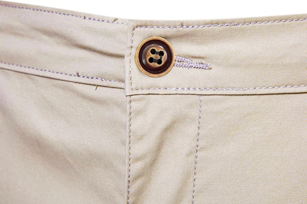 2025 neue Sommer 100% Baumwolle Solide Shorts Männer Hohe Qualität Casual Business Social Elastische Taille Männer Shorts 10 Farben Strand shorts