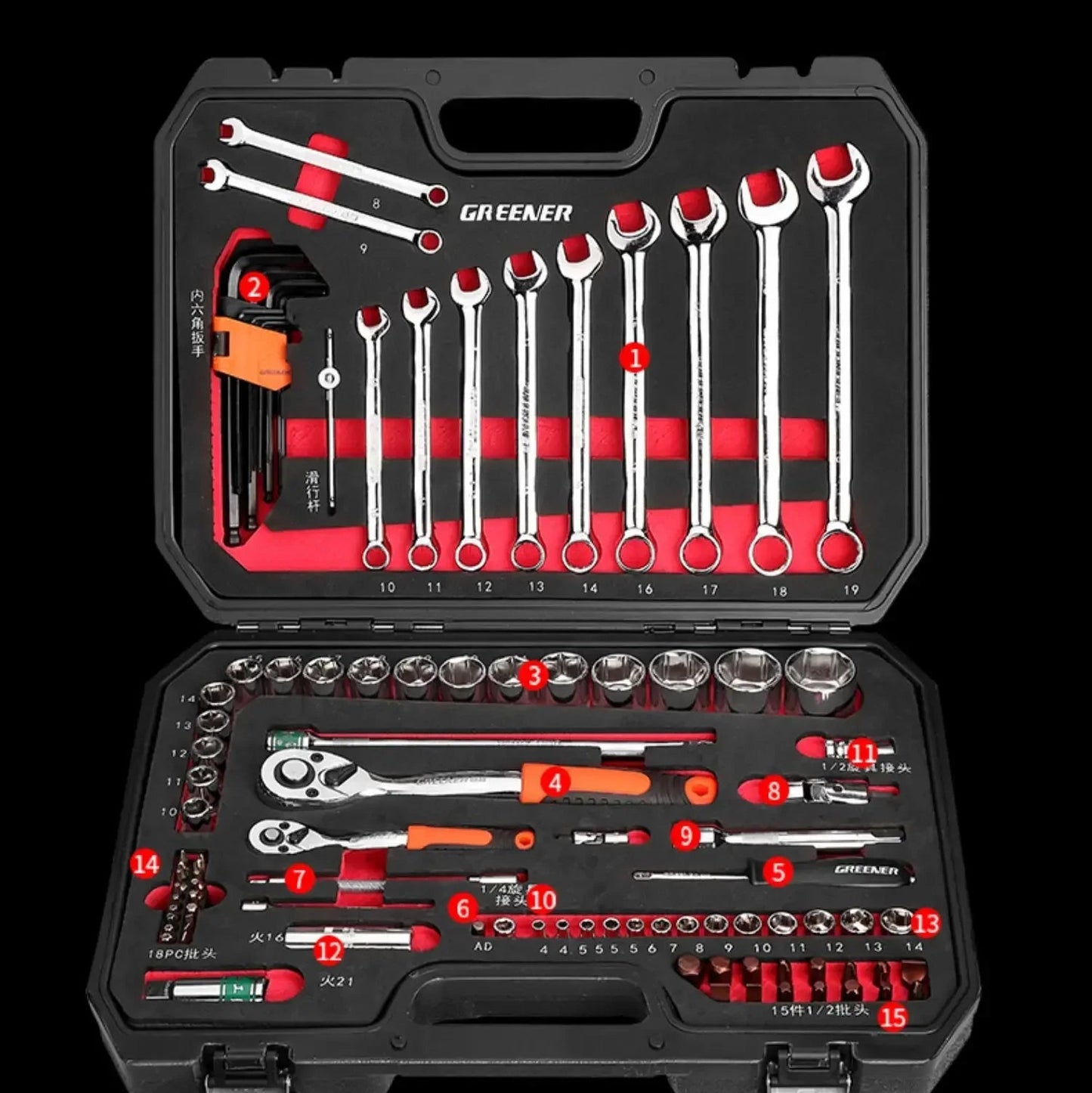 Auto Reparatur Werkzeuge Box Sets Elektriker Spanner Anti-fallen Fall Wasserdicht Stoßfest Sicherheit Teile Organizer Anti-herbst Toolbox