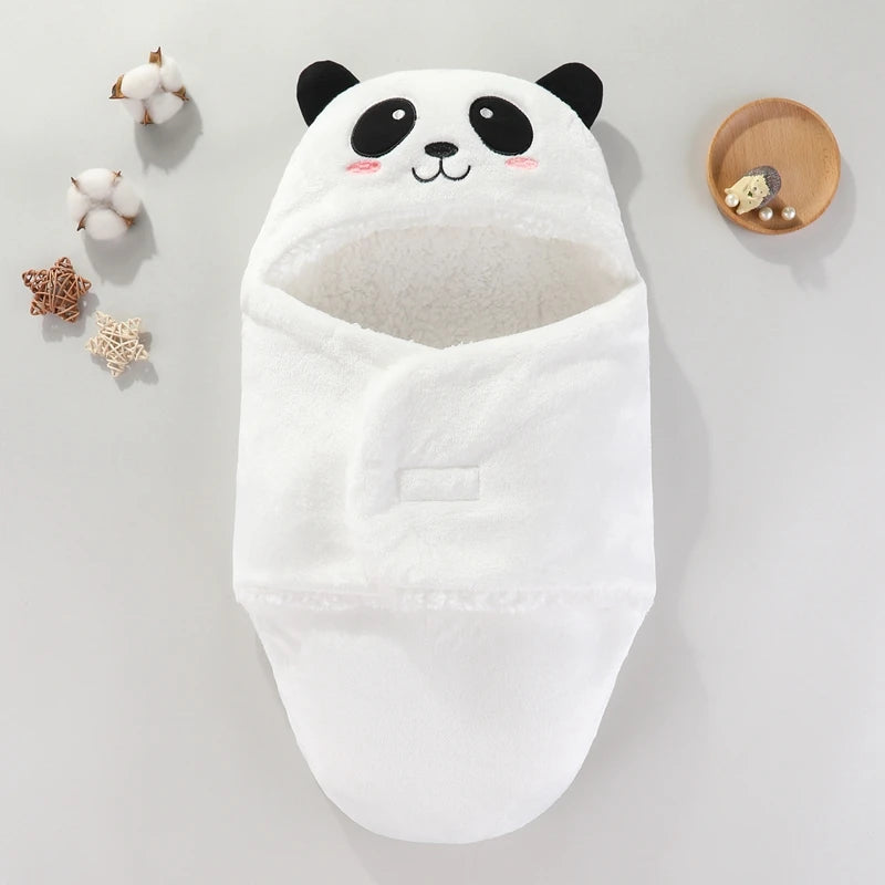 Weiche Babyschlafsäcke, warm, für Herbst und Winter, Wickeldecken für Neugeborene, Cartoon-Kokon für Babys, Flanell-Babyschlafsack, 0–9 Monate - FUXL-Shopify
