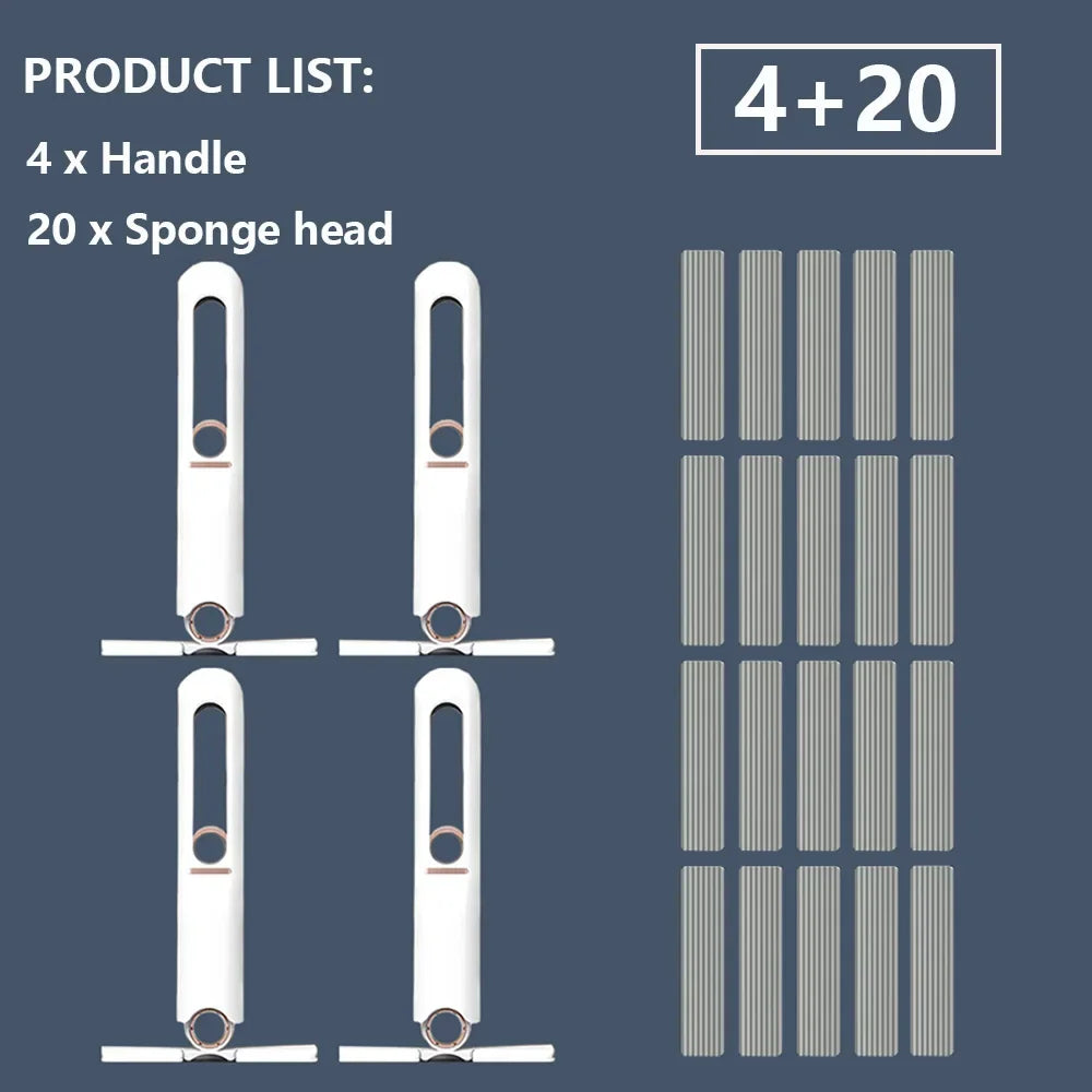 8/24Pcs Mini Squeeze Mop Mini Mopp Schreibtisch Küche Auto Sauber Werkzeuge Mops mit Selbst-quetschen Falten hause Reinigung Boden Waschen Mops