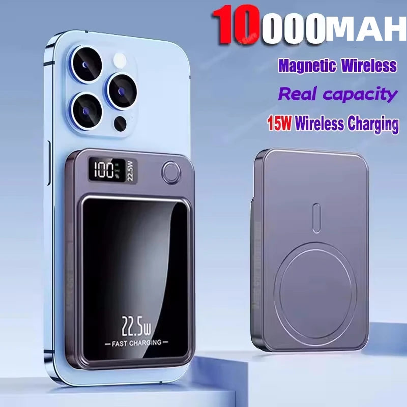 10000 mAh Drahtlose Magnetische Power Bank 22,5 W Schnelle Lade Tragbare Externe Batterie PowerBank Adapter Für iPhone Huawei Samsung