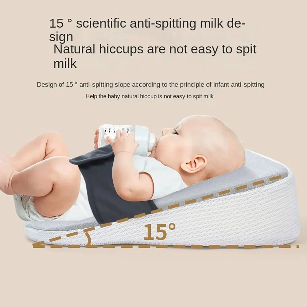 15° Neigungs-Design Baby Keilkissen – Anti-Spuck & Schlafhilfe bei Reflux – Atmungsaktives Stillkissen für Säuglinge - FUXL-Shopify