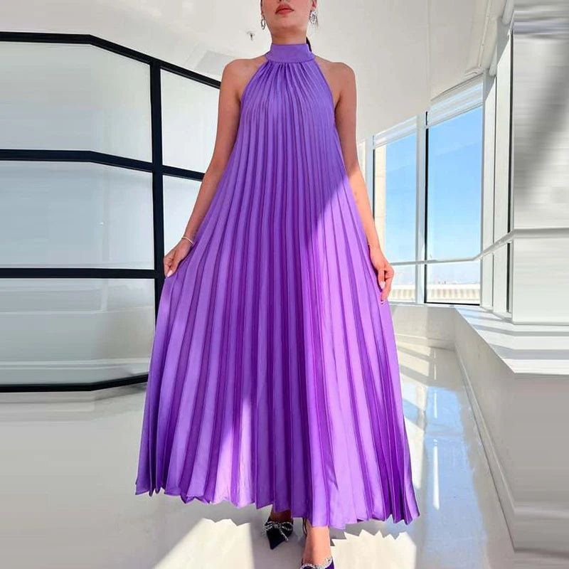 Neue 2025, Elegante Feste Schaukel Lose Party Kleid Frühling Weibliche Halter Schlank Bankett Langes Kleid Frauen Sexy Off Schulter Gala Kleid