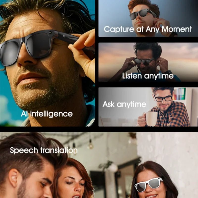 Xiaomi 6K HD AI Smart Kamera Brille 100MP 260mAh Langlebige Batterie Sprachassistent Steuerung Musik Anrufe Sport Smart Brille