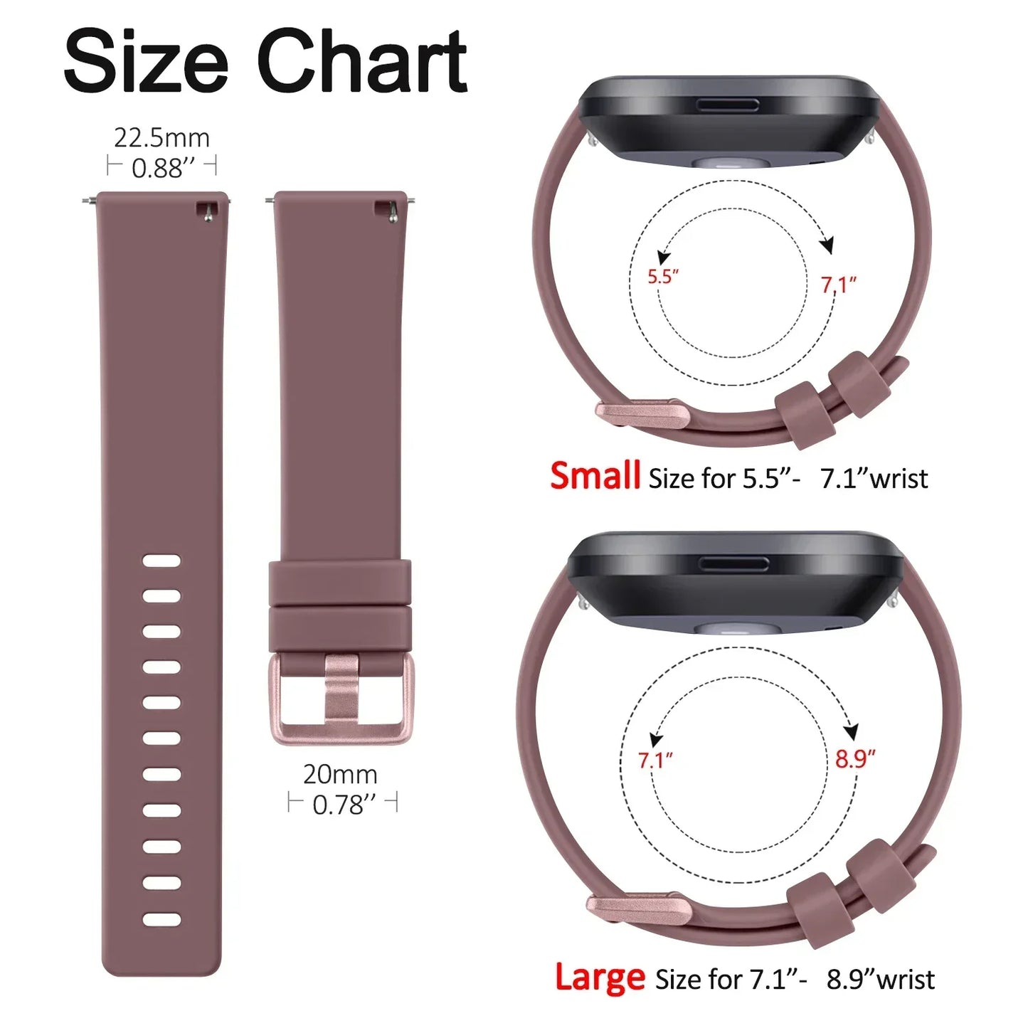 Sportarmband für Fitbit Versa 1 / Versa 2 / Versa Lite – Strap Ersatzband Smartwatch-Armband