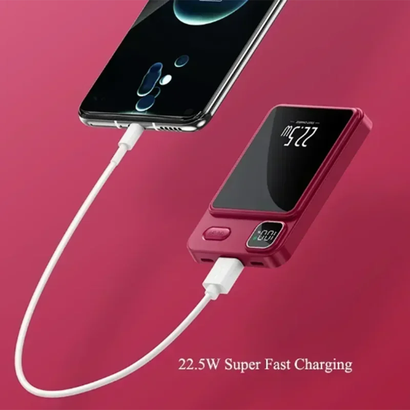 Xiaomi 50000mAh Magnetische Power Bank – Kabelloses Ladegerät mit MagSafe, Schnellladung für Android & iPhone 14/15
