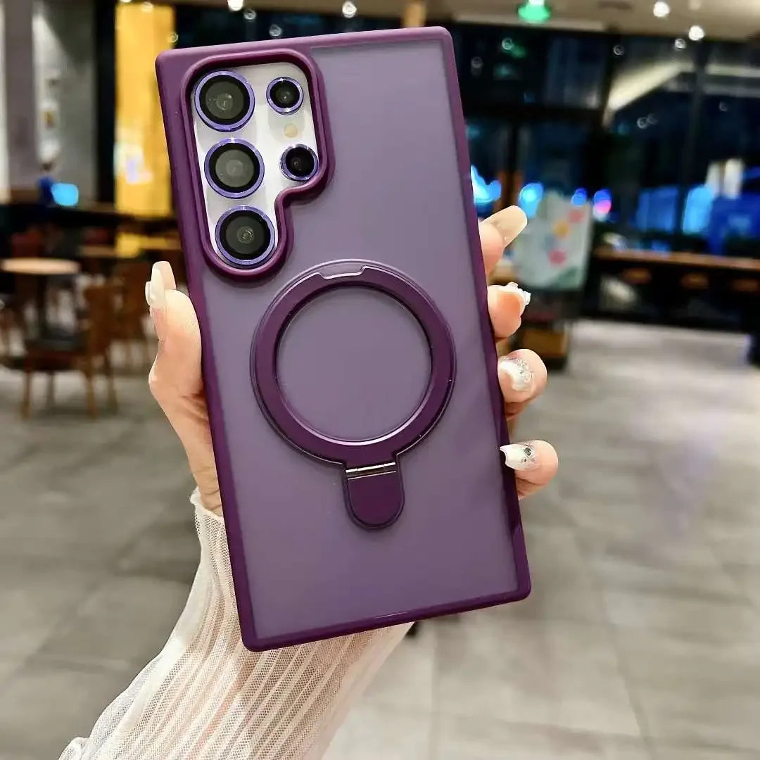 Magnetische Metal Ring Stand Hülle für Samsung Galaxy S25 - FUXL-Shopify