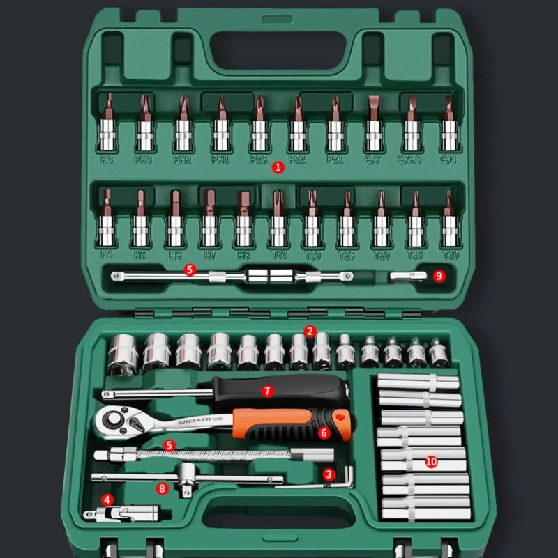 Auto Reparatur Werkzeuge Box Sets Elektriker Spanner Anti-fallen Fall Wasserdicht Stoßfest Sicherheit Teile Organizer Anti-herbst Toolbox - FUXL-Shopify