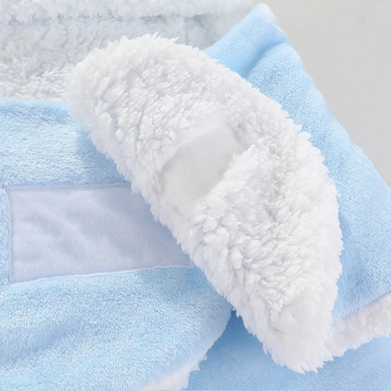 Weiche Babyschlafsäcke, warm, für Herbst und Winter, Wickeldecken für Neugeborene, Cartoon-Kokon für Babys, Flanell-Babyschlafsack, 0–9 Monate - FUXL-Shopify