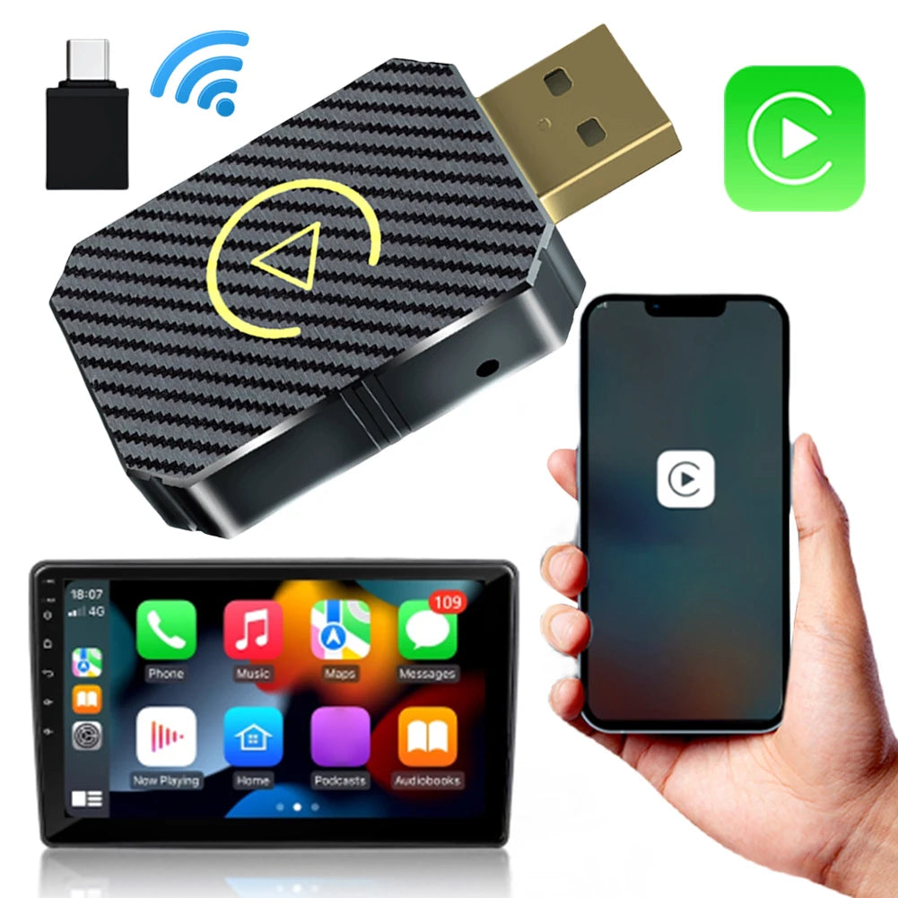 Verkabelt zu Wireless Carplay & Android Auto Wireless Adapter Bluetooth 5,0 WiFi für OEM Wired Carplay Android Auto Auto