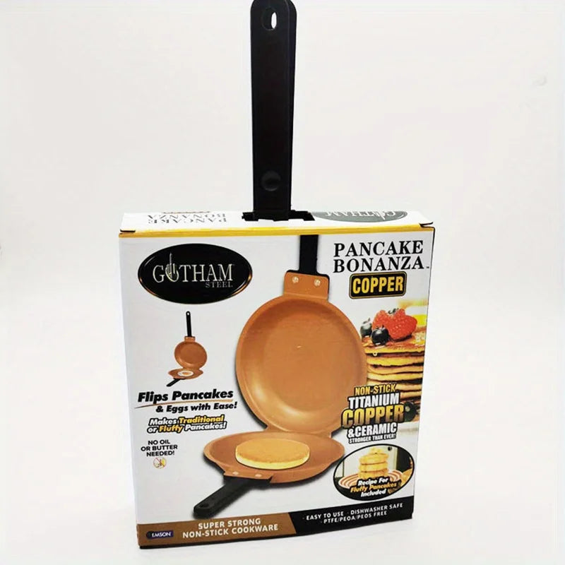 Doppelseitige Anti-Haft Pfanne – Klappbar für Pancakes & Eier