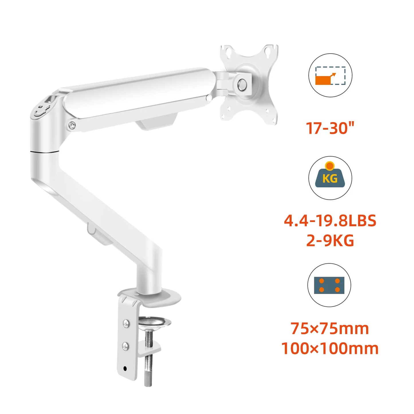 HILLPORT 17-34" Desktop Monitor Arm Halter Gas Frühling Full Motion Mount Strut LCD LED TV Halterung Ständer PC Soport Unterstützung M5