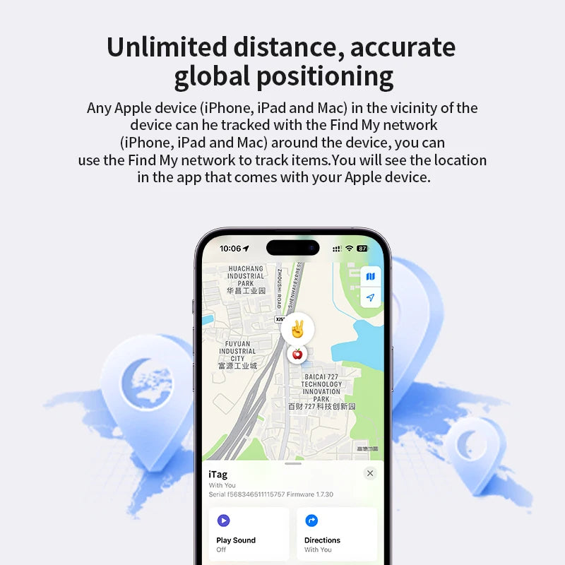 4/3/2/1 Pack Anti-Lose Tracker für Apple Airtag Ersatz über Find My Bluetooth GPS Tracker für Gepäck IOS MFi Key Finder