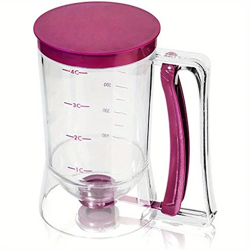 900ml Teigspender (1 Stück) – Mit Messskala & Auslauf – Ideal für Pfannkuchen, Cupcakes & Kekse – Spülmaschinengeeignet - FUXL-Shopify
