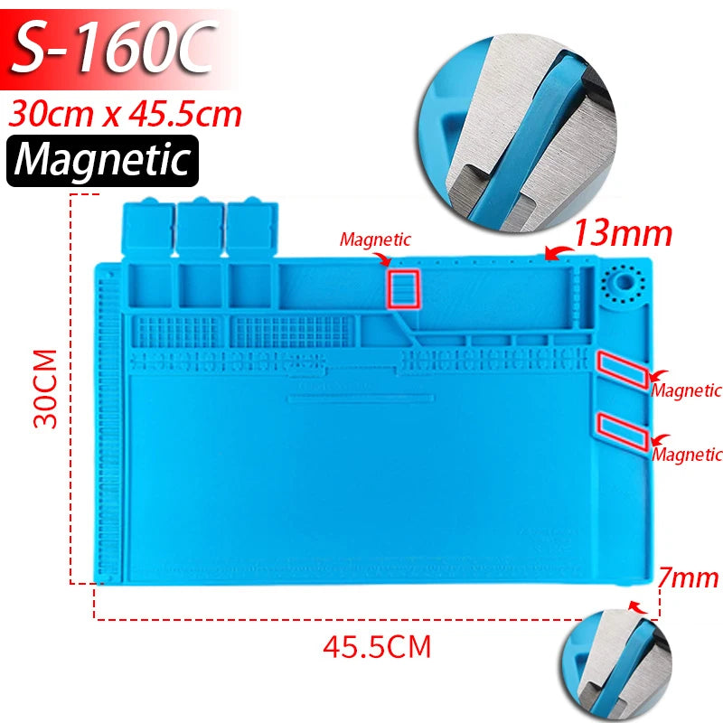 XMSJ Lötmatte Silikon - Hitzebeständig (500°C) Anti-statische Reparaturmatte für Elektronik - FUXL-Shopify