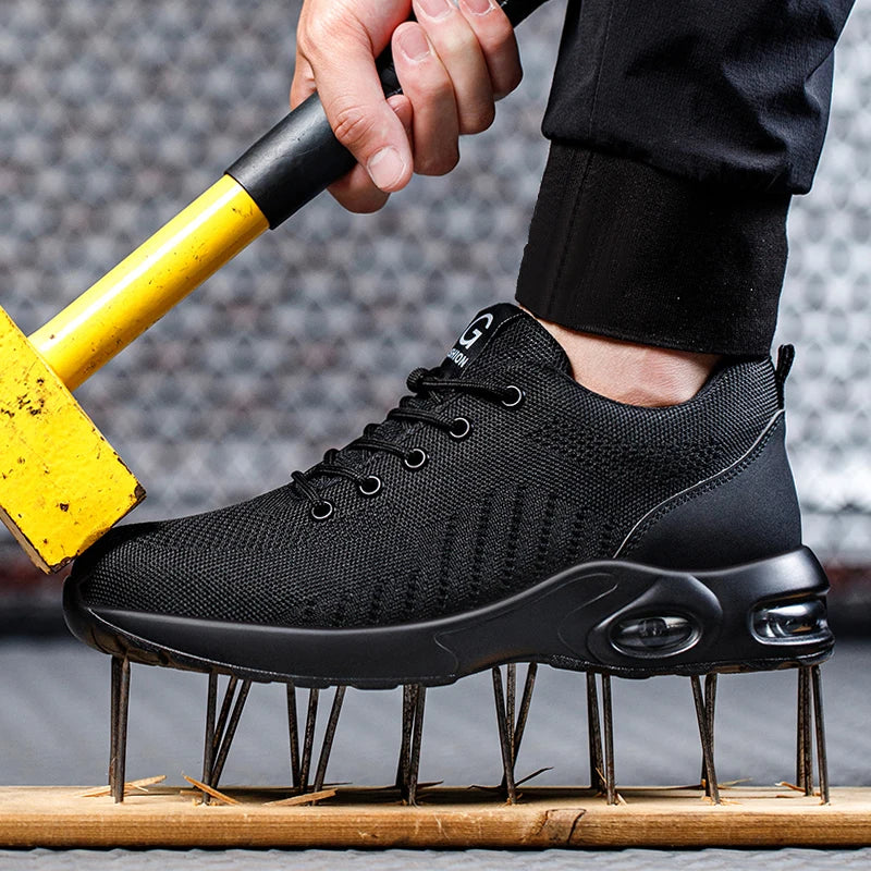 FUXL Sicherheitsschuhe Herren mit Stahlkappe – Leichte Work Sneakers für Industrie & Handwerk
